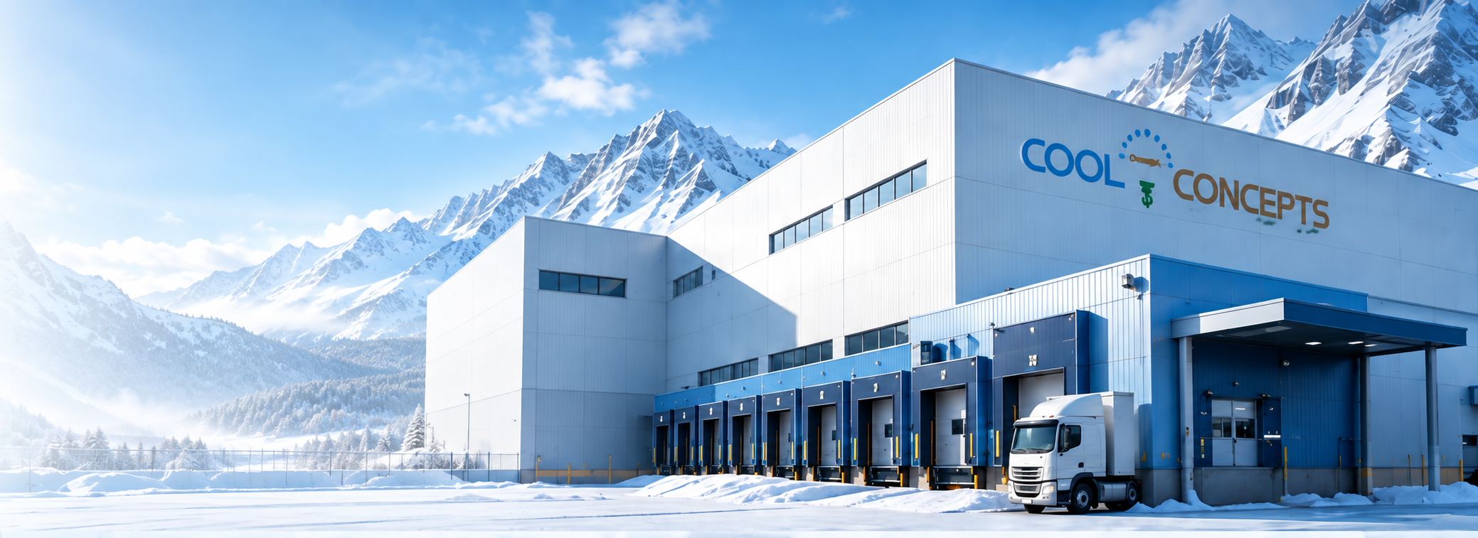 Industrial cold storage and refrigeration facility